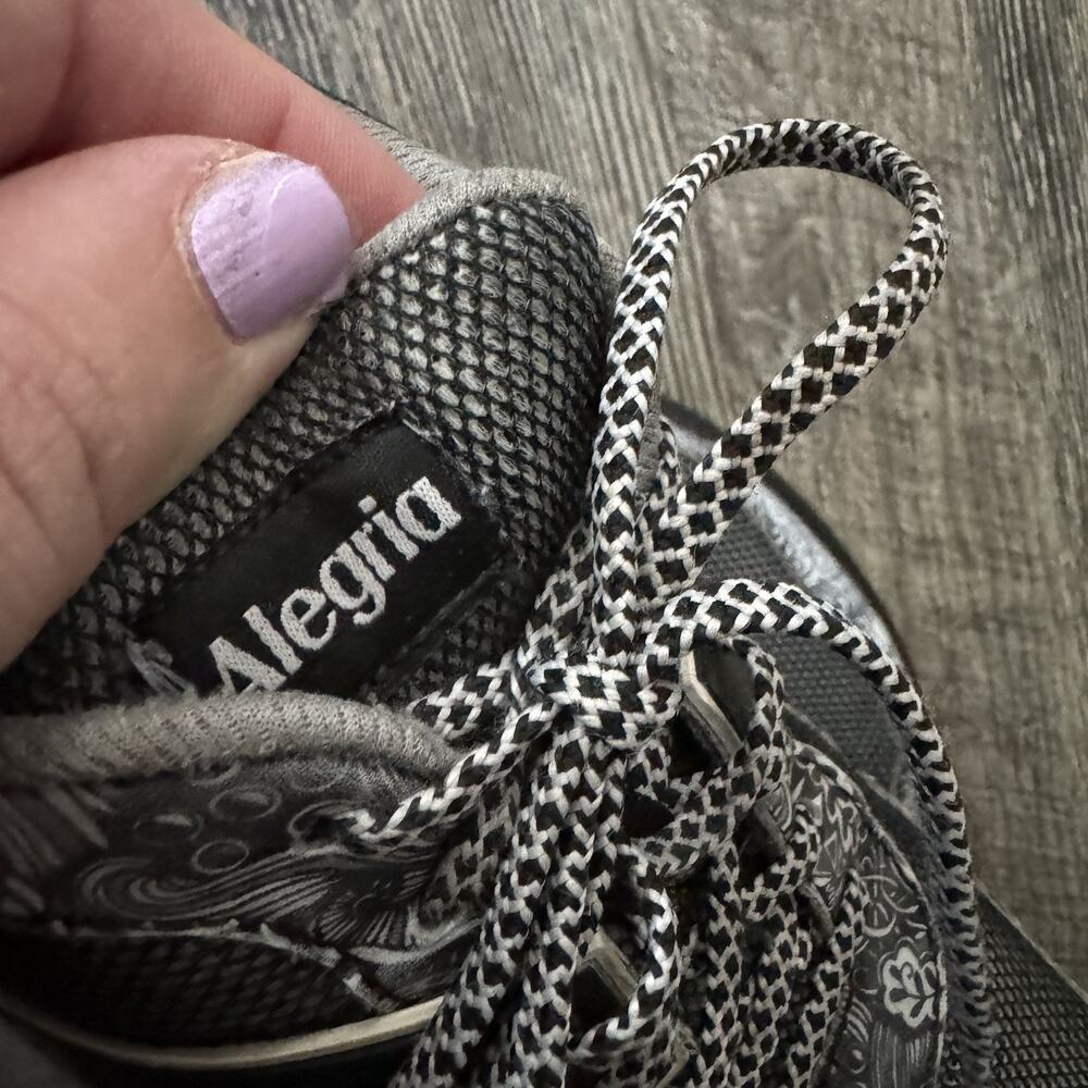 Alegria Traq Qarma Wild Child Black Walking Shoes Size 11 - Picture 8 of 9